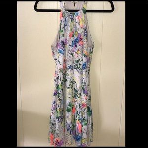 Express abstract floral dress